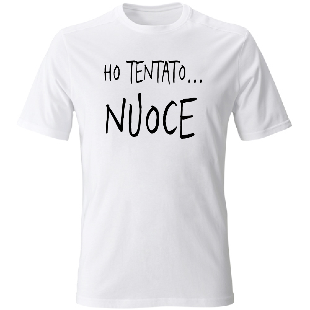 T-Shirt Unisex Ho tentato - Scritte Divertenti - Chiara