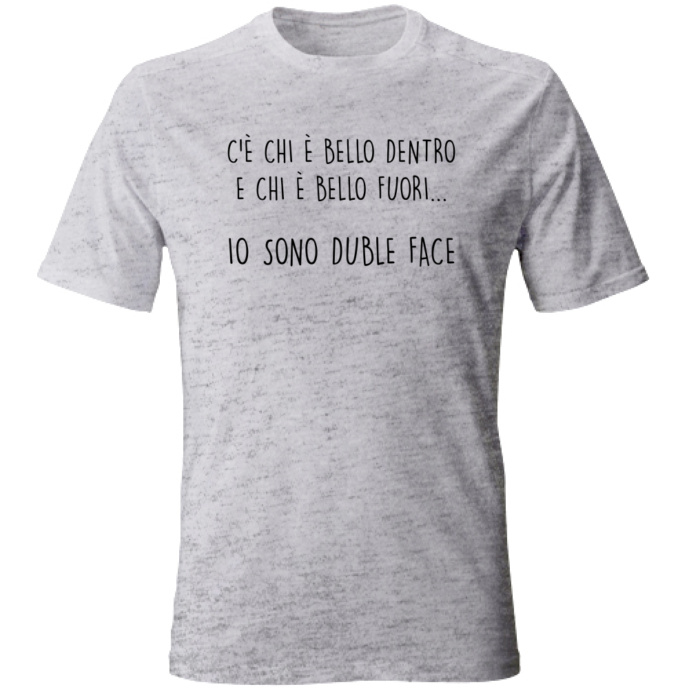 T-Shirt Unisex Doubleface - Scritte Divertenti - Chiara