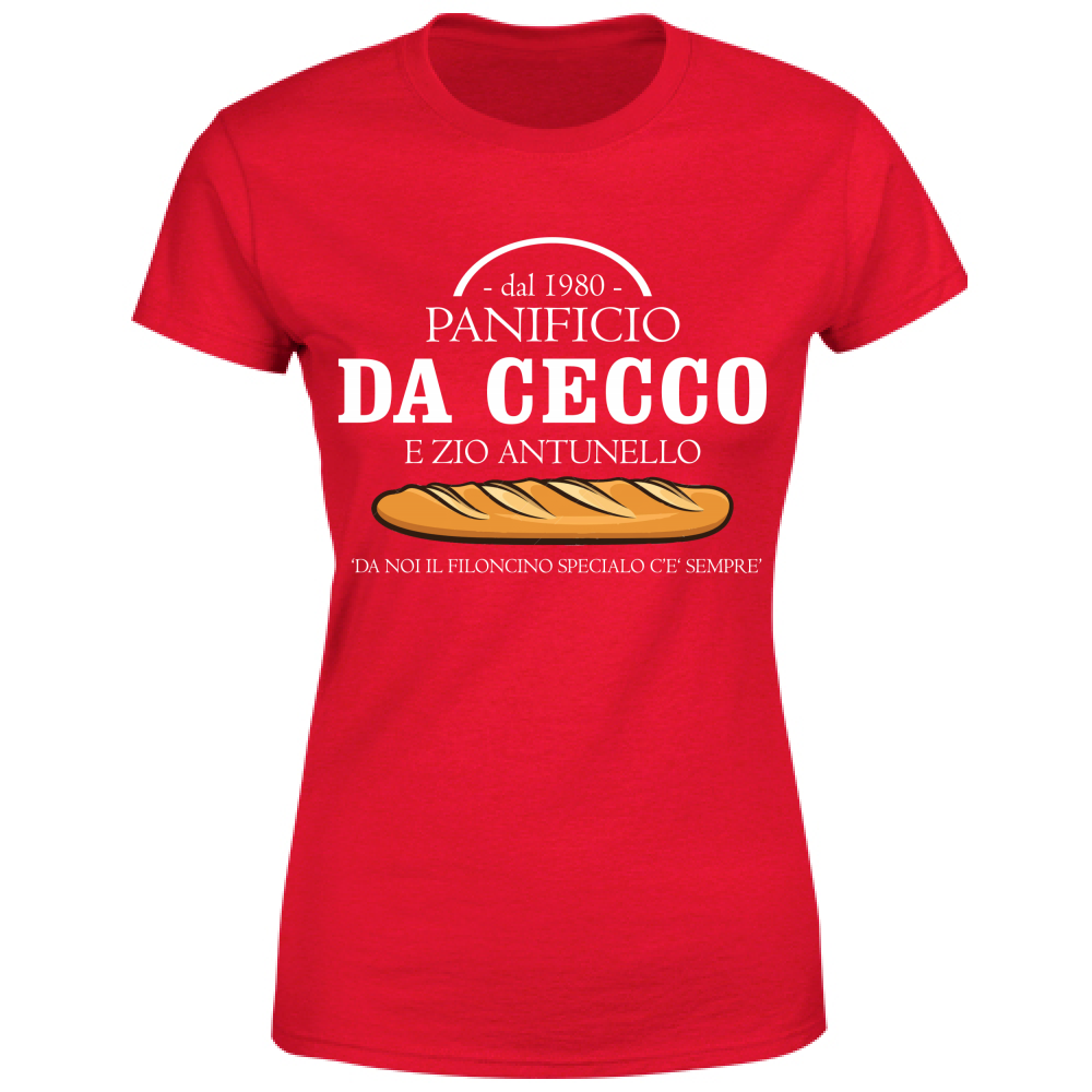 T-Shirt Donna Panificio da Cecco