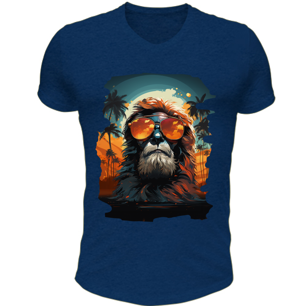 T-Shirt Unisex Scollo V Lion from Miami