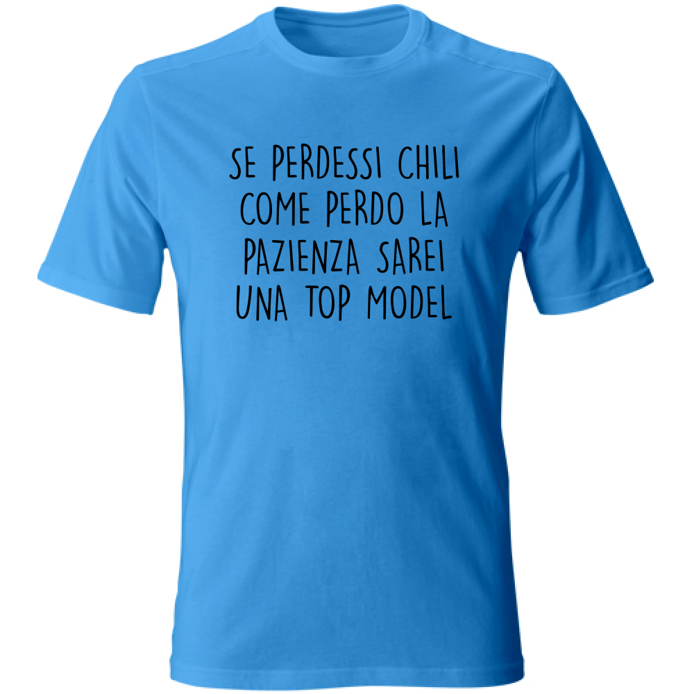 T-Shirt Unisex Top Model - Scritte Divertenti - Chiara