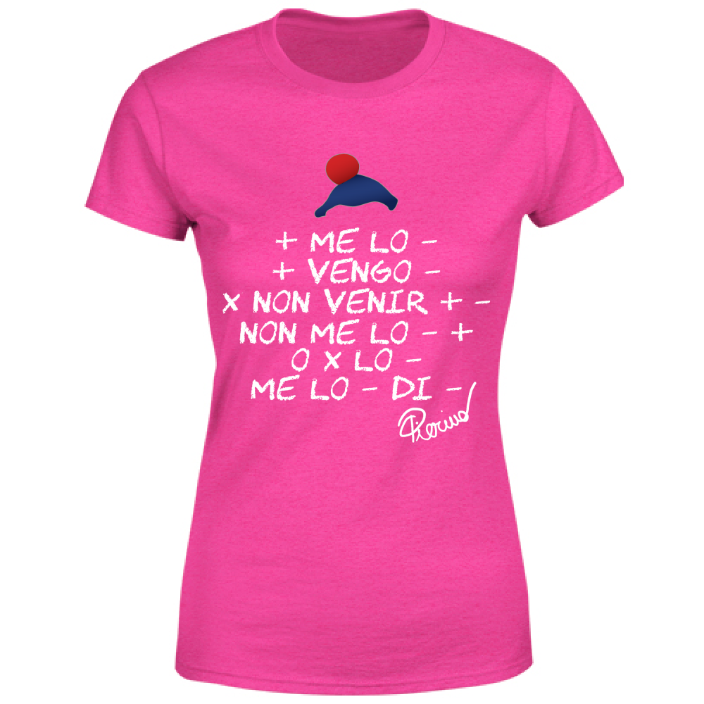 T-Shirt Donna Più melo meno