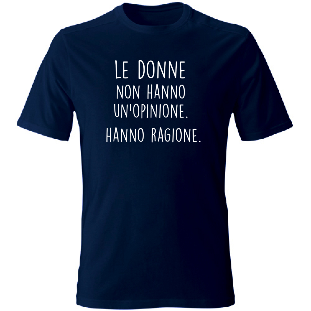 T-Shirt Unisex Large Ragione - Scritte Divertenti