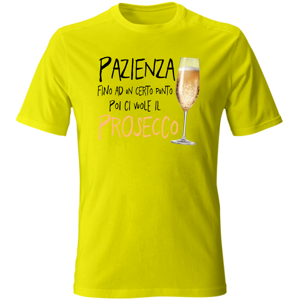 T-Shirt Unisex Pazienza - Scritte Divertenti - Chiara