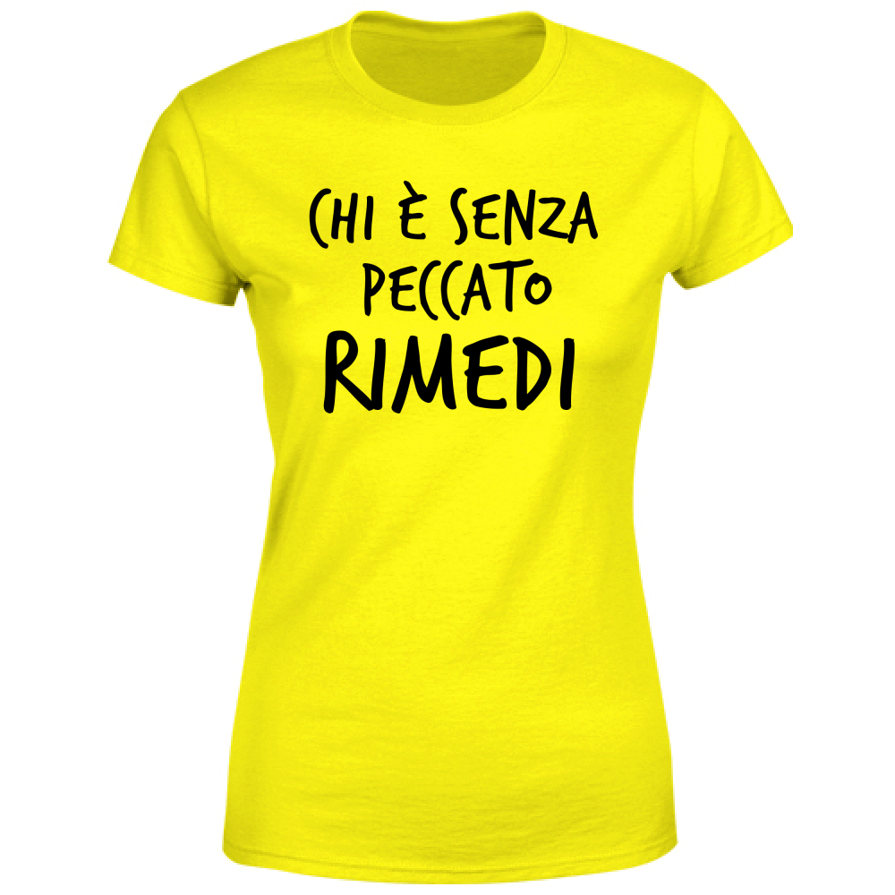 T-Shirt Donna Peccato - Scritte Divertenti - Chiara