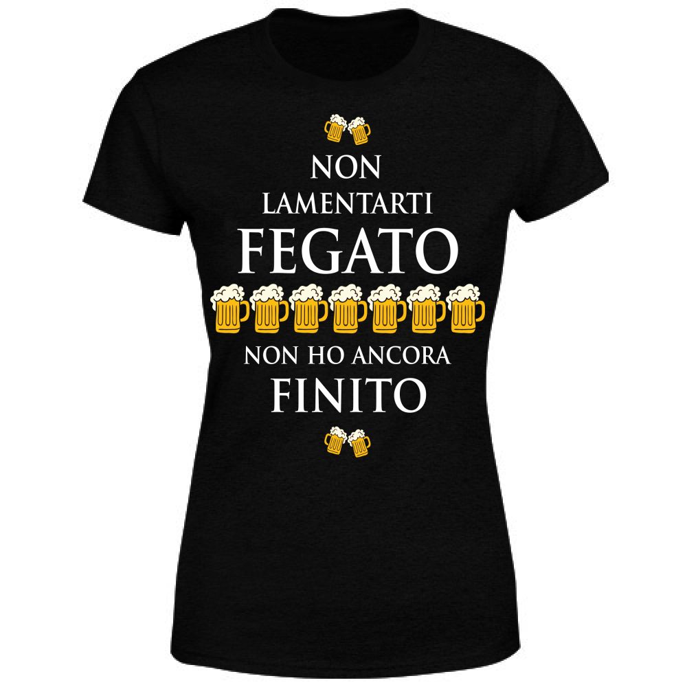 T-Shirt Donna Fegato - Scritte Divertenti