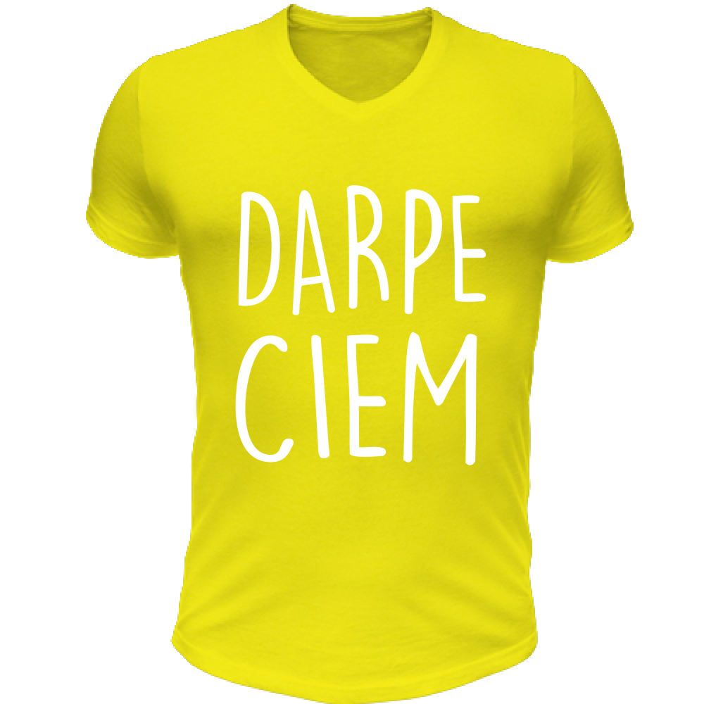 T-Shirt Unisex Scollo V Darpe Ciem - Scritte Divertenti