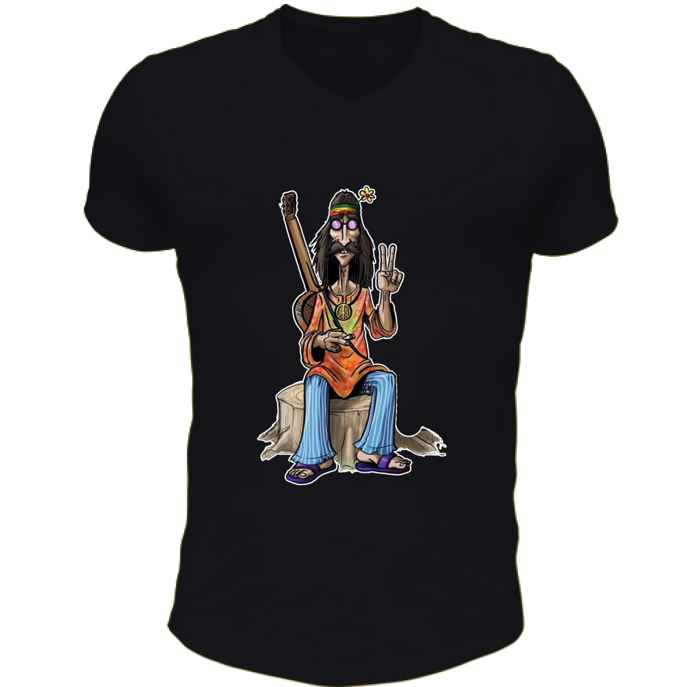T-Shirt Unisex Scollo V Hippie