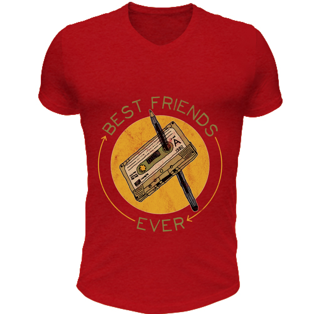 T-Shirt Unisex Scollo V Best Friends