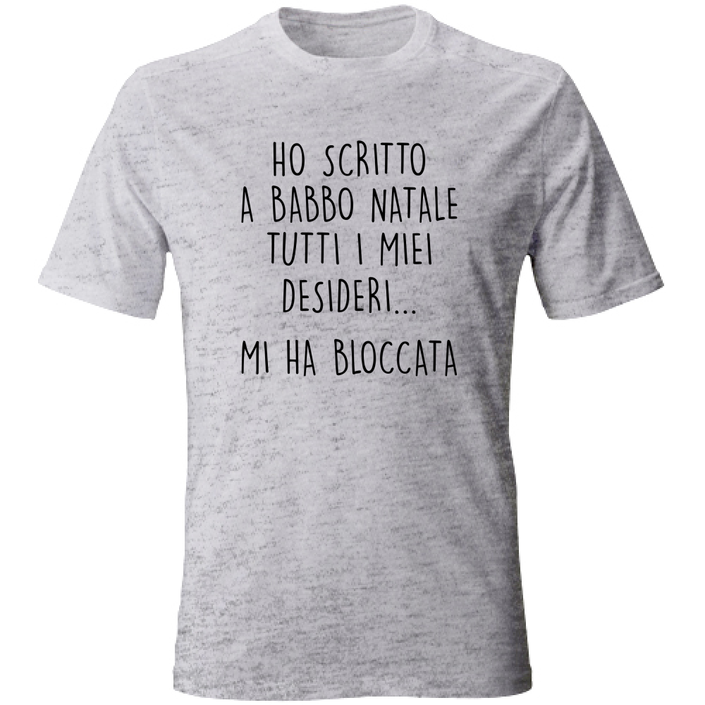 T-Shirt Unisex Babbo Natale - Scritte Divertenti - Chiara