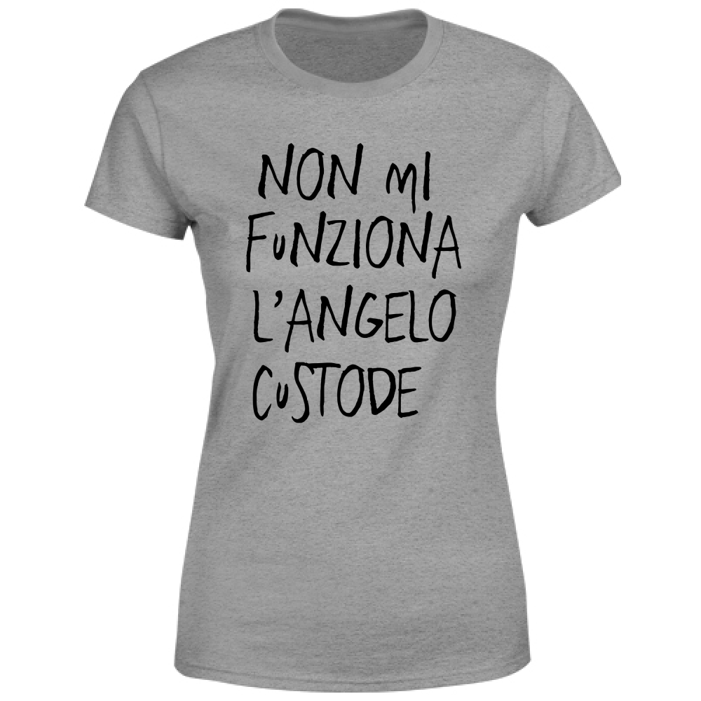 T-Shirt Donna Angelo custode - Scritte Divertenti - Chiara