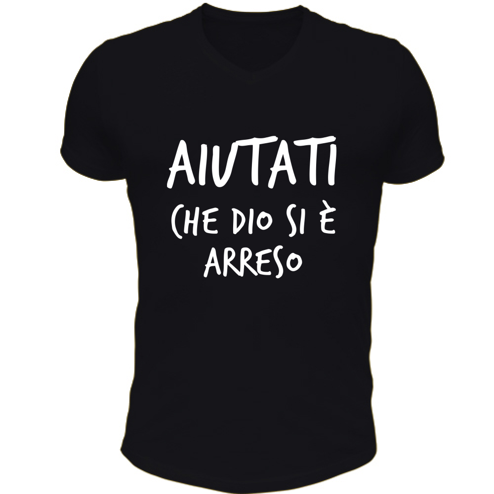 T-Shirt Unisex Scollo V Arreso - Scritte Divertenti