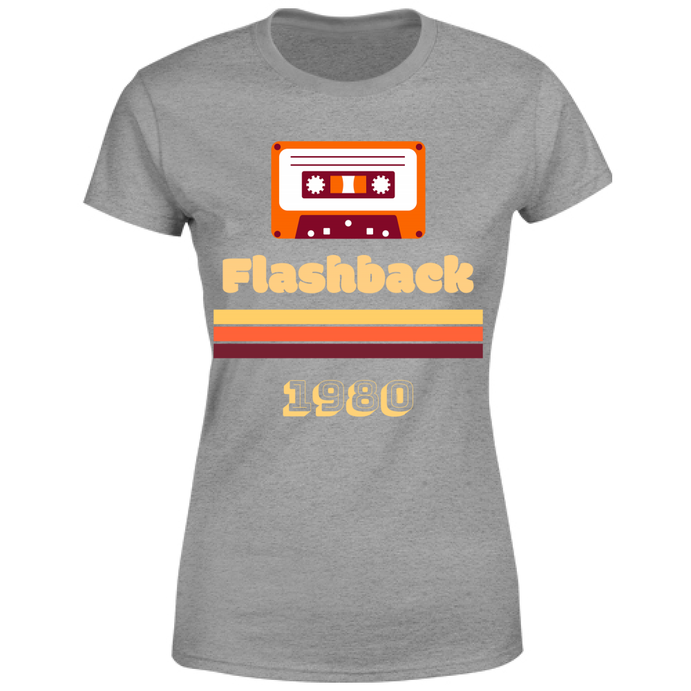T-Shirt Donna Flashback Retro - Personalizzabile