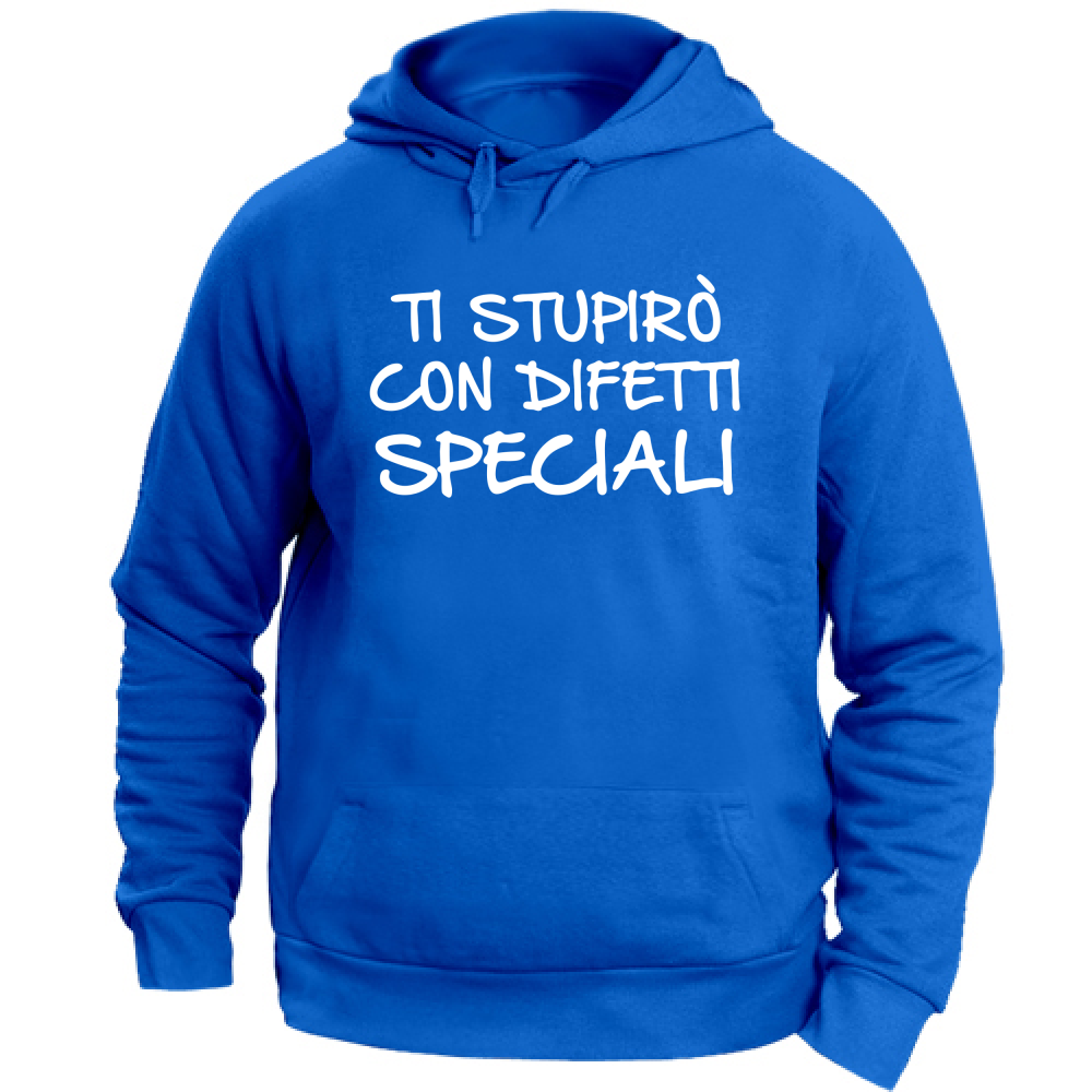 Felpa Unisex con Cappuccio Ti stupirò - Scritte Divertenti