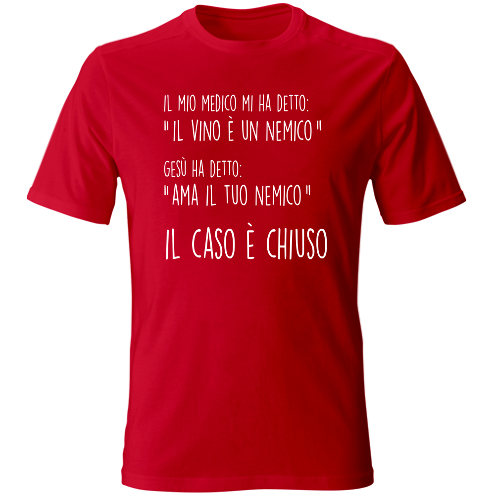 T-Shirt Unisex Il caso è chiuso - Scritte Divertenti