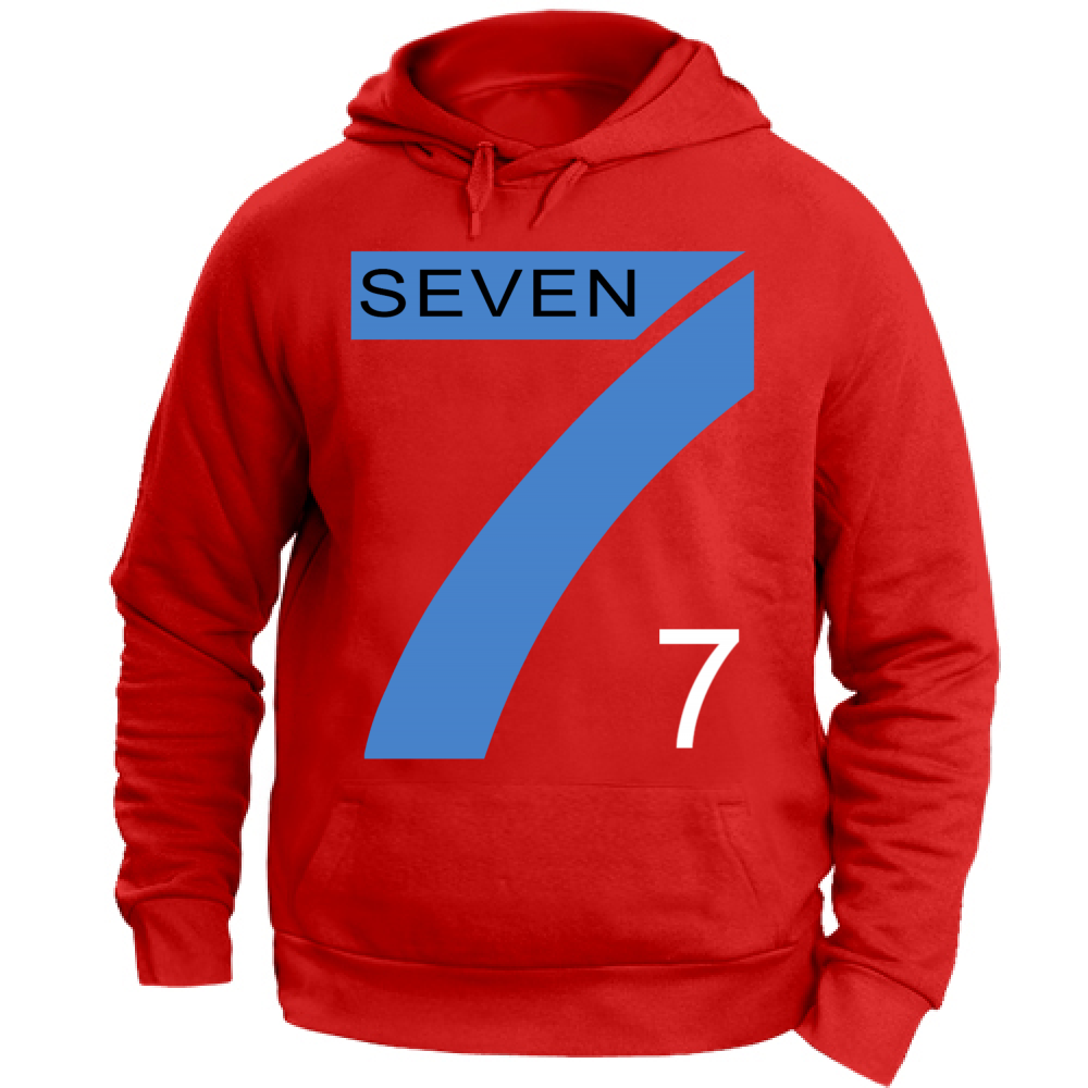 Felpa con Cappuccio Unisex Large Maglietta Seven Fighters
