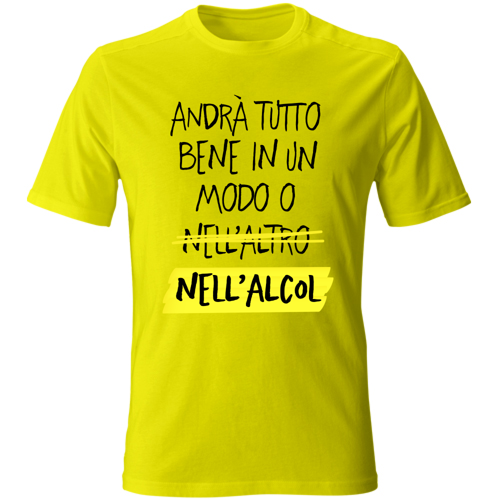 T-Shirt Unisex Tutto bene - Scritte Divertenti - Chiara