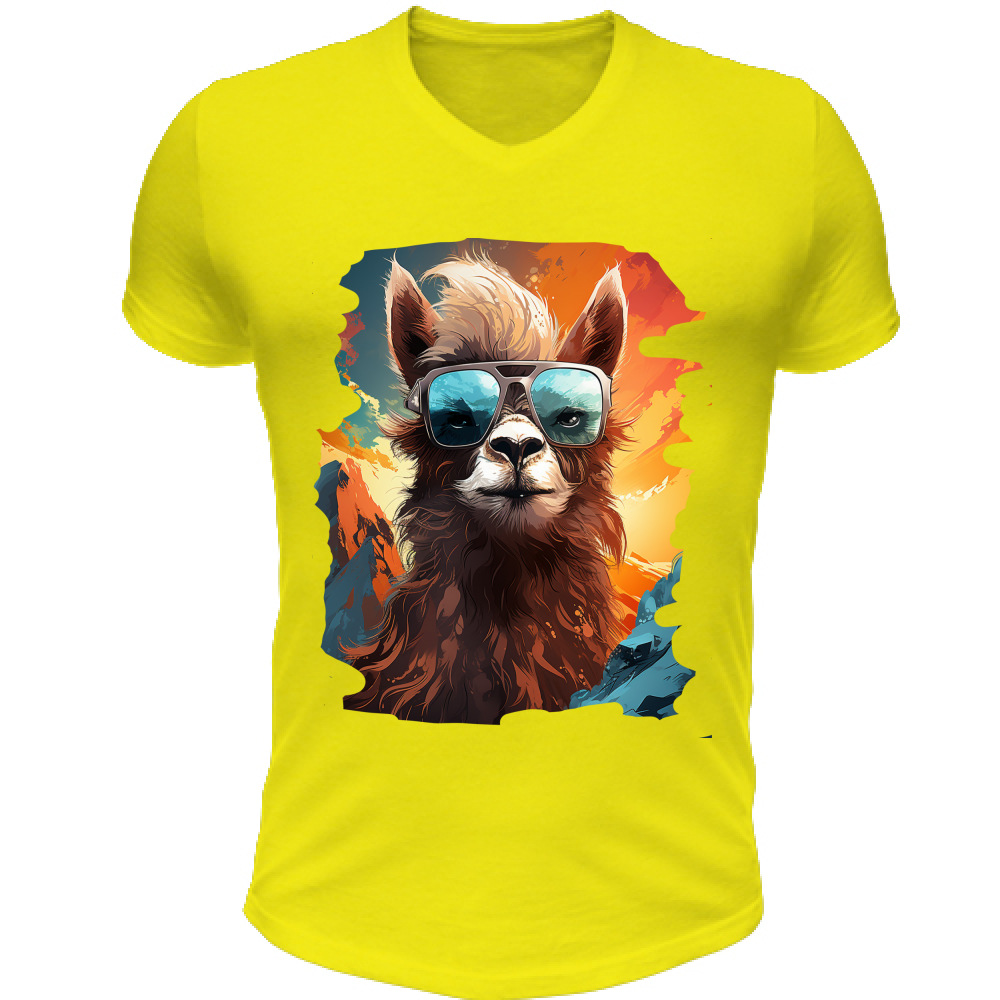 T-Shirt Unisex Scollo V Lama from Miami