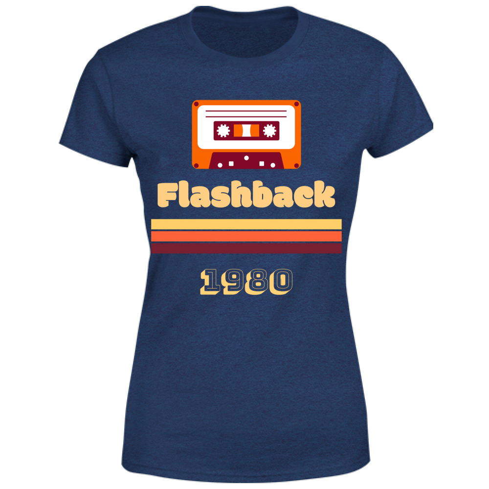 T-Shirt Donna Flashback Retro - Personalizzabile