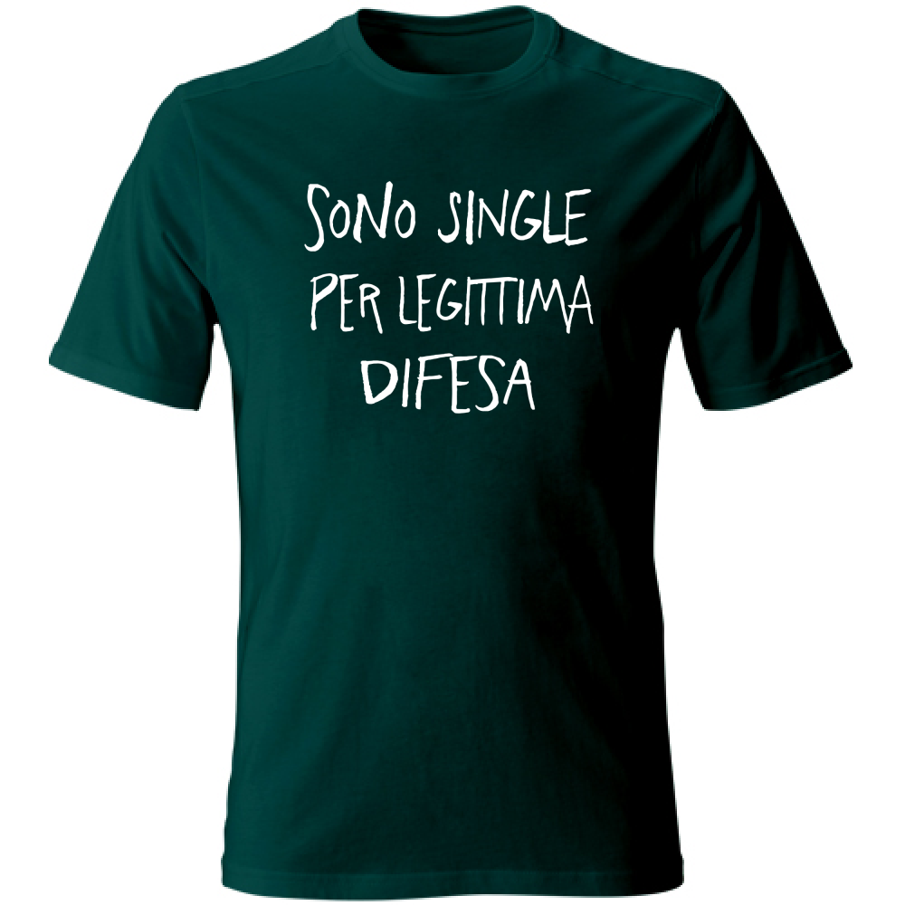 T-Shirt Unisex Sono single - Scritte Divertenti