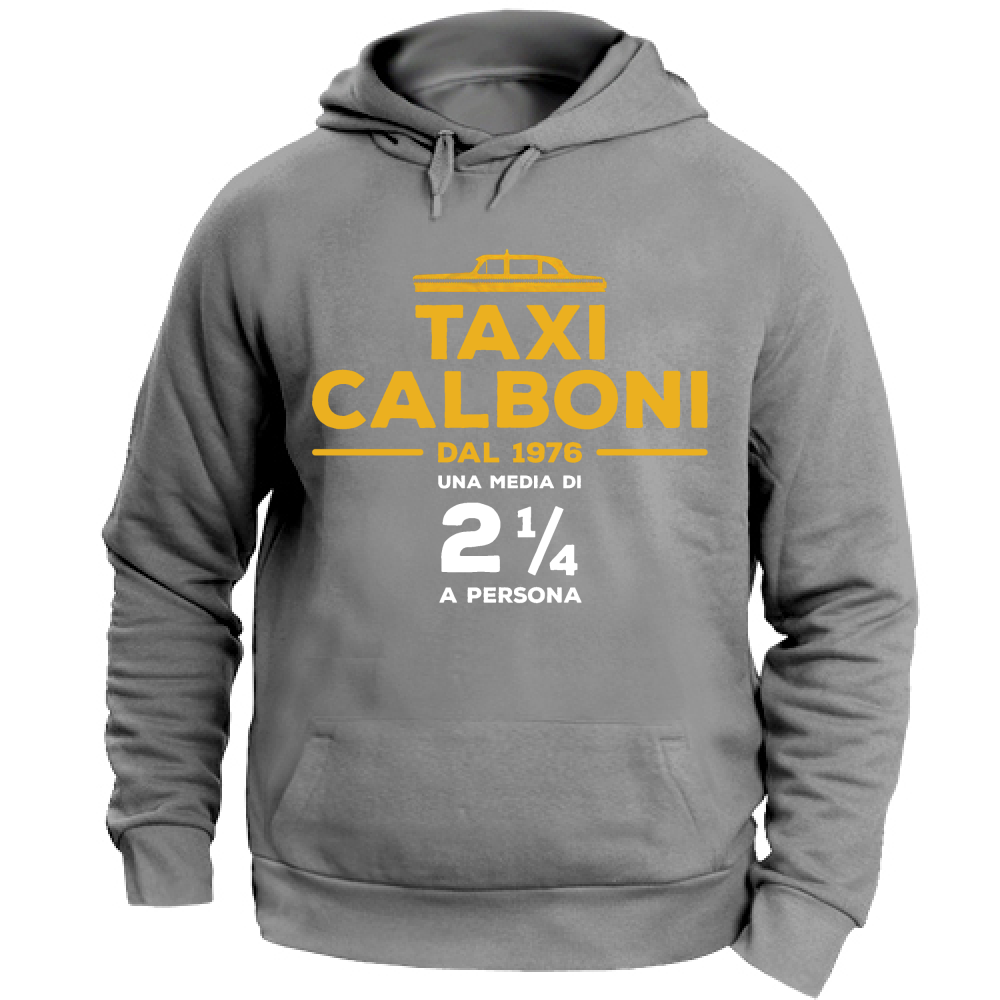 Felpa Unisex con Cappuccio Taxi Calboni