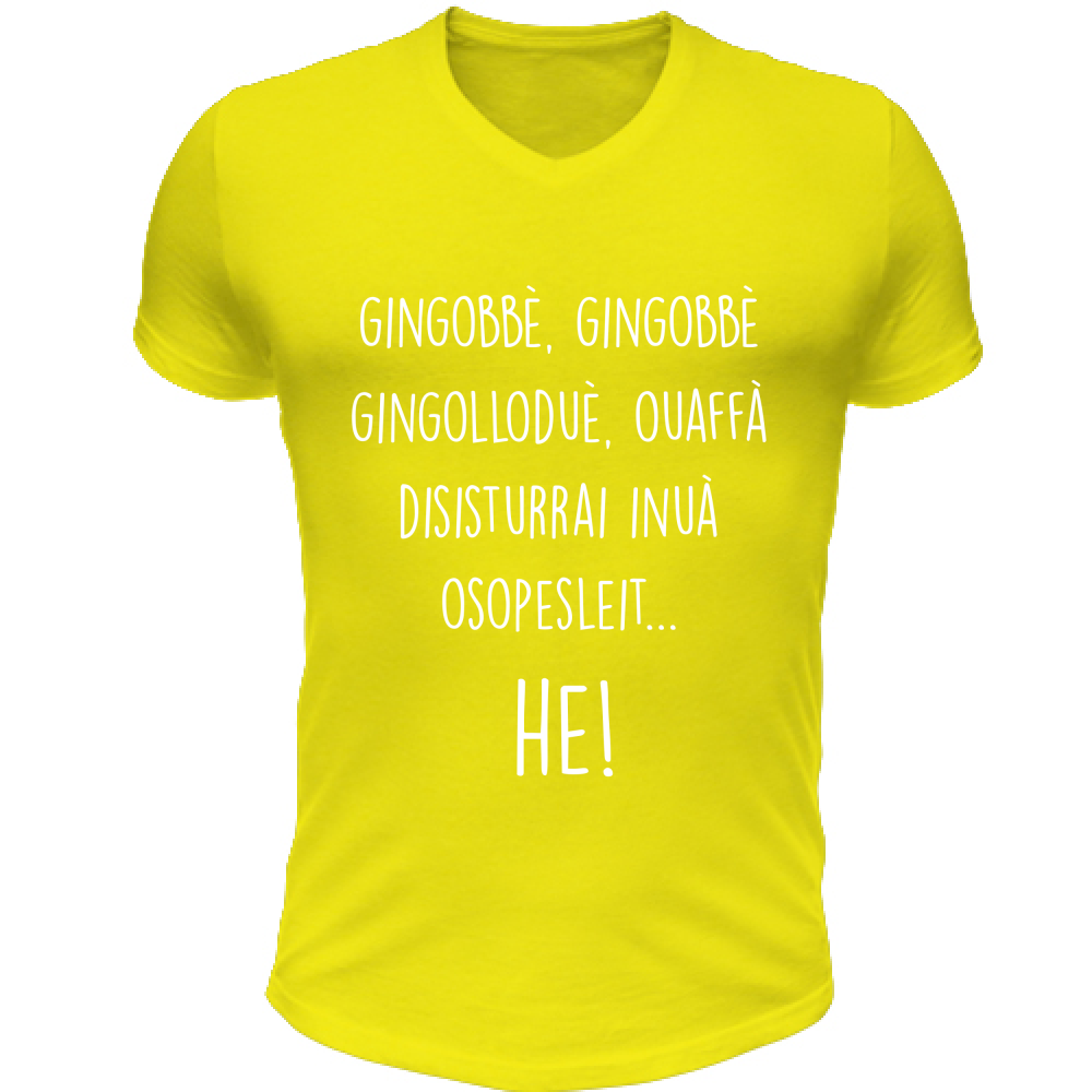 T-Shirt Unisex Scollo V Maglietta Gingobbè t-shirt Natale