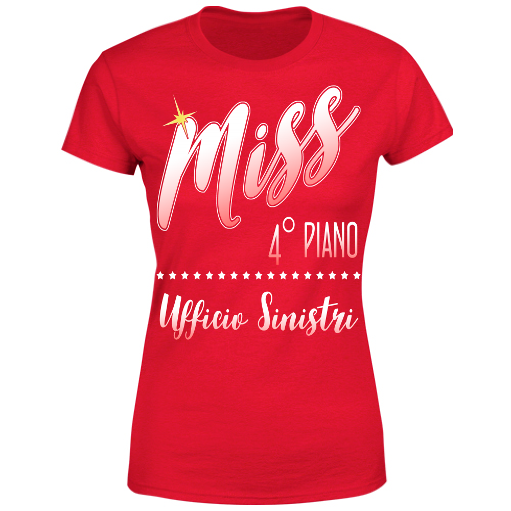 T-Shirt Donna Miss 4° piano