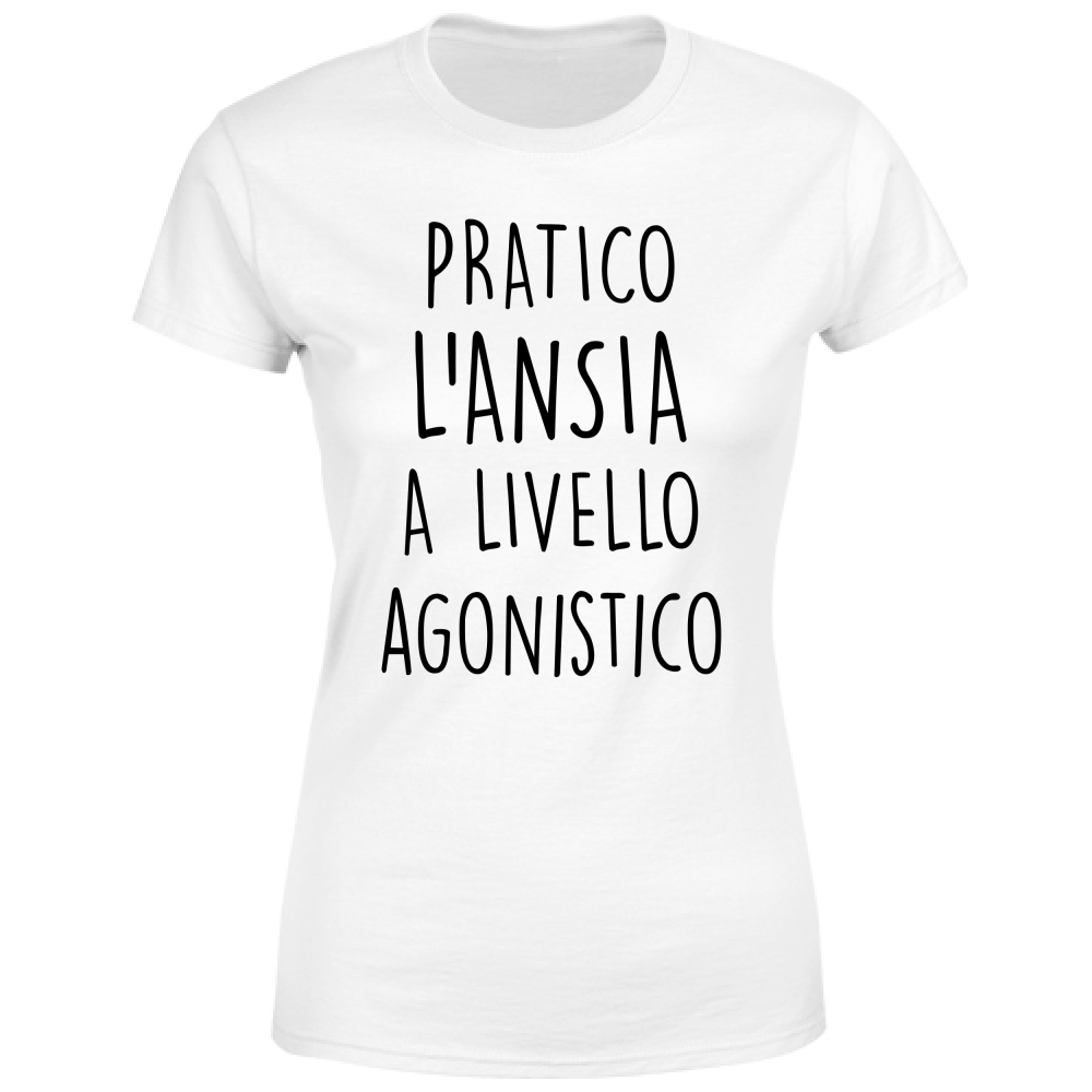 T-Shirt Donna A livello agonistico - Scritte Divertenti - Chiara