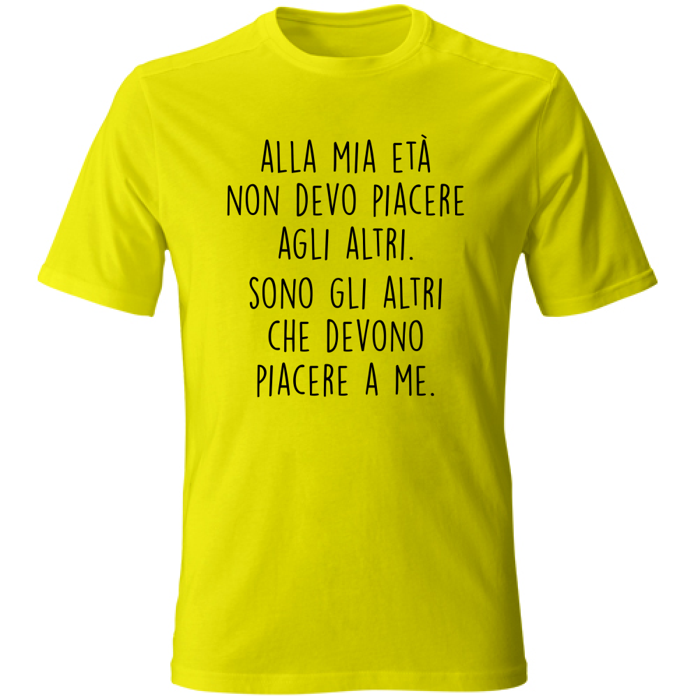 T-Shirt Unisex Piacere - Scritte Divertenti - Chiara