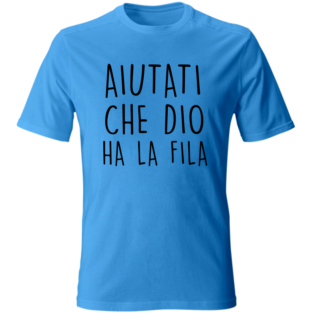 T-Shirt Unisex Aiutati - Scritte Divertenti - Chiara