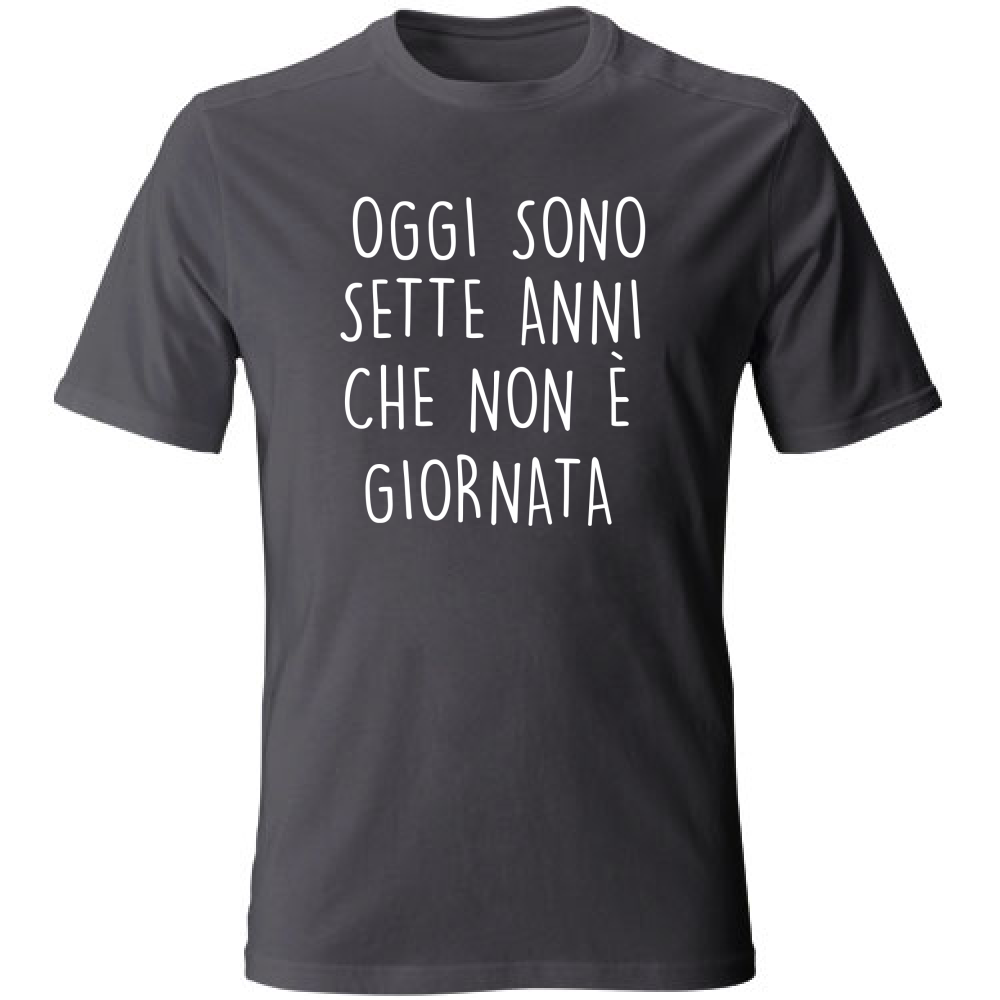 T-Shirt Unisex Large Non è giornata - Scritte Divertenti