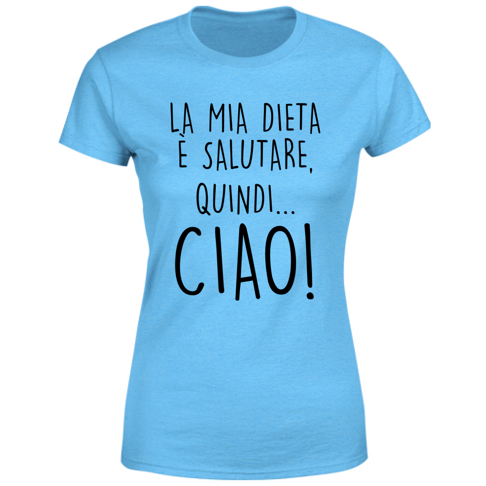 T-Shirt Donna Salutare - Scritte Divertenti - Chiara