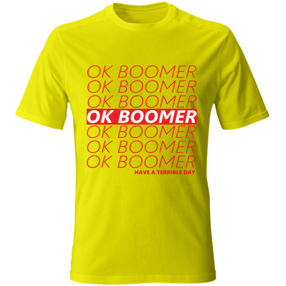 T-Shirt Unisex Ok Boomer Maglietta