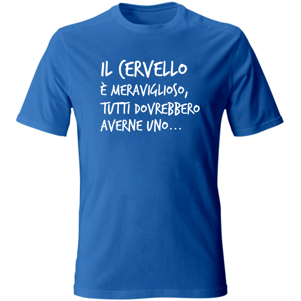 T-Shirt Unisex Il Cervello - Scritte Divertenti