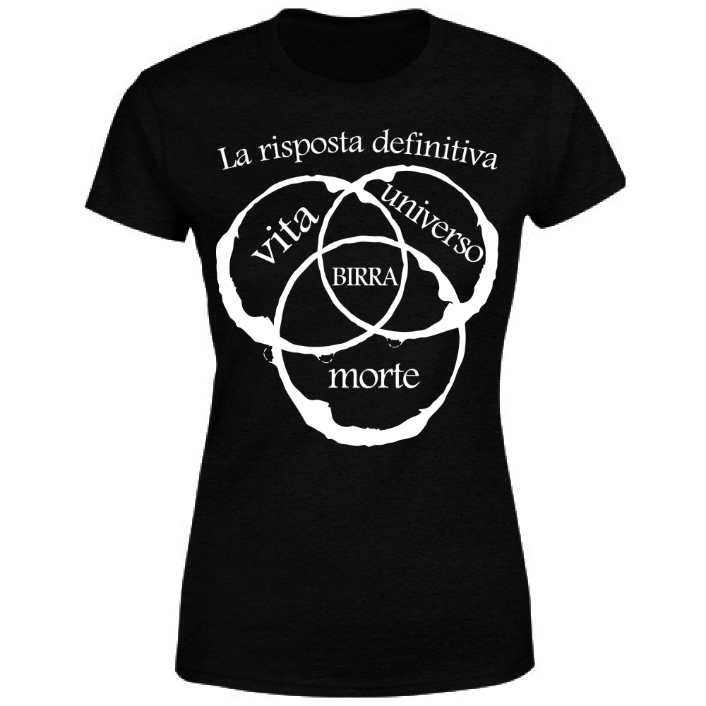 T-Shirt Donna La risposta è birra