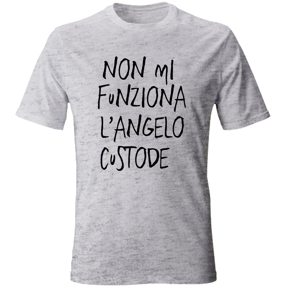 T-Shirt Unisex Angelo custode - Scritte Divertenti - Chiara