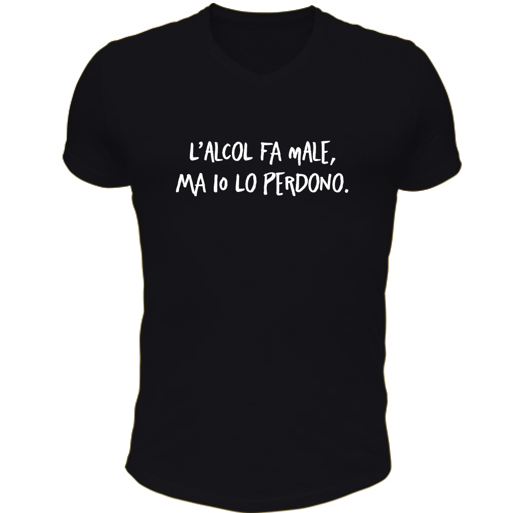 T-Shirt Unisex Scollo V Io perdono - Scritte Divertenti