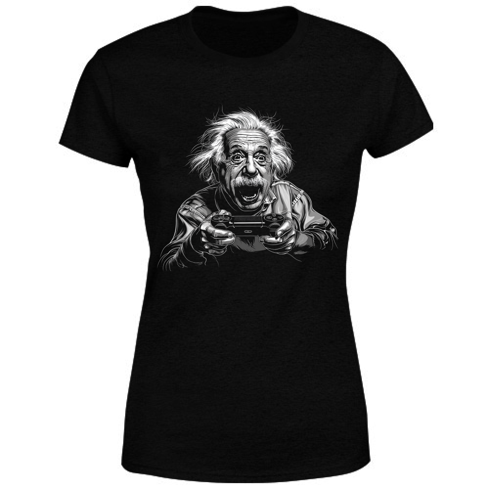 T-Shirt Donna Einstein Gamer