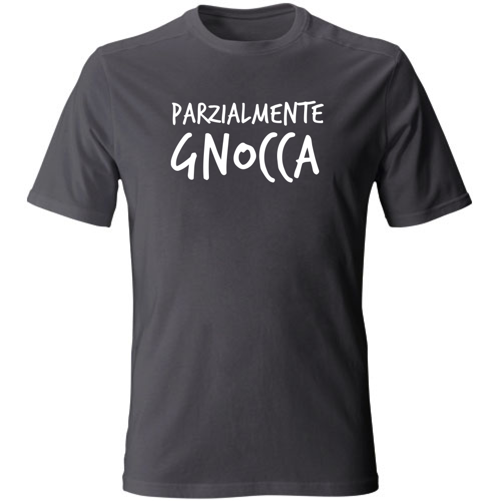 T-Shirt Unisex Large Parzialmente - Scritte Divertenti