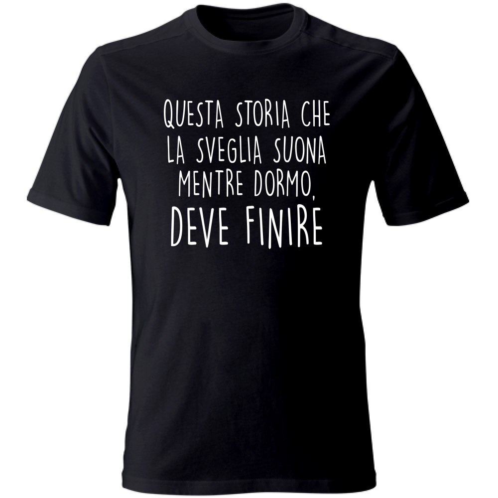 T-Shirt Unisex Mentre dormo - Scritte Divertenti