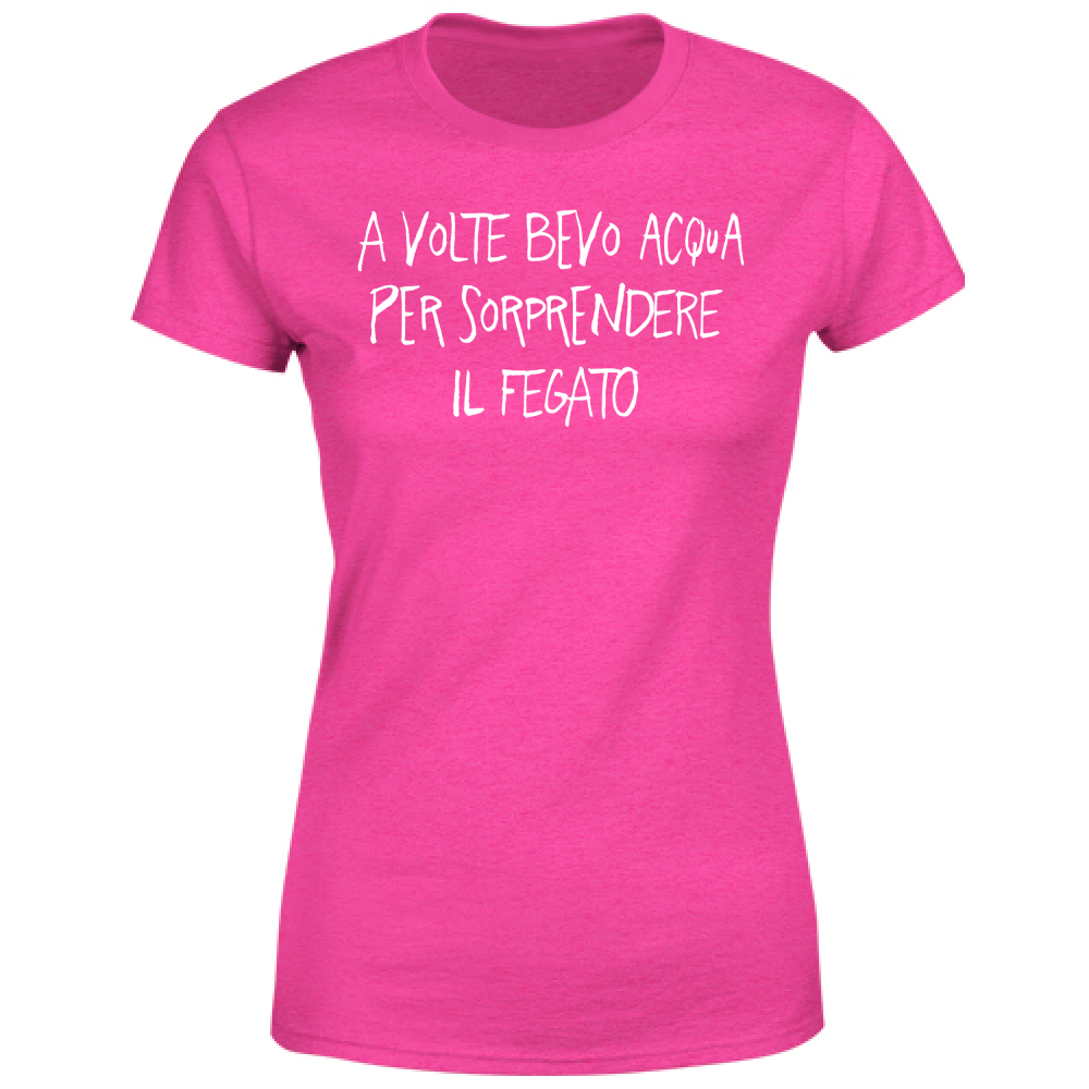 T-Shirt Donna Bevo acqua - Scritte Divertenti