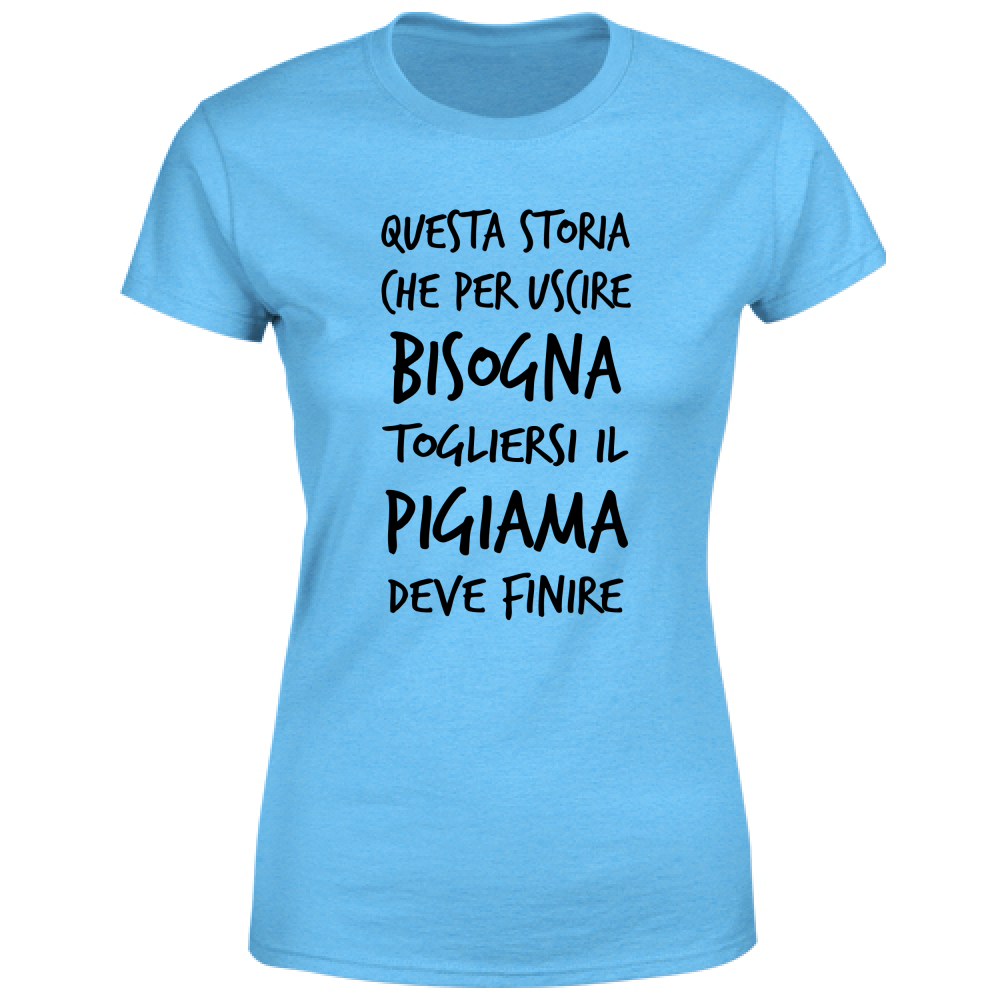 T-Shirt Donna Pigiama - Scritte Divertenti - Chiara