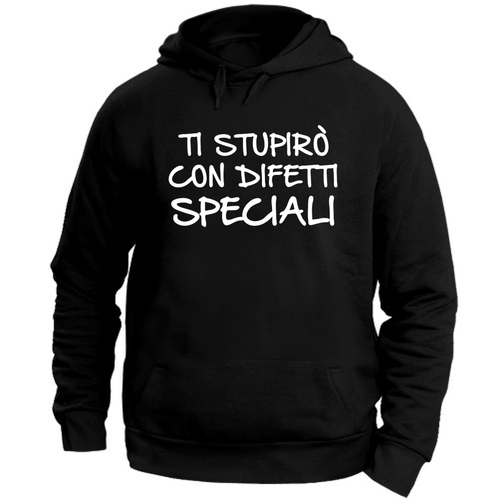 Felpa Unisex con Cappuccio Ti stupirò - Scritte Divertenti