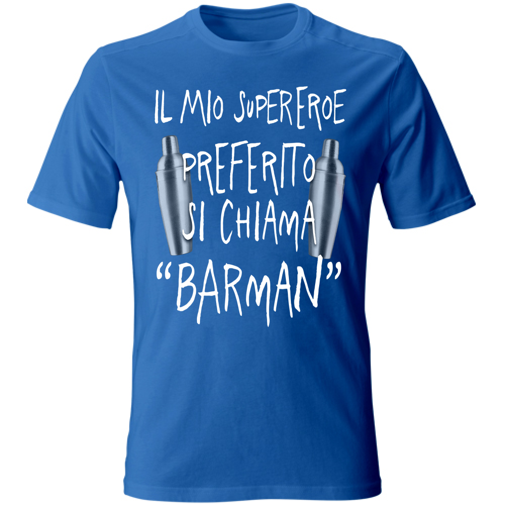 T-Shirt Unisex Supereroe preferito - Scritte Divertenti