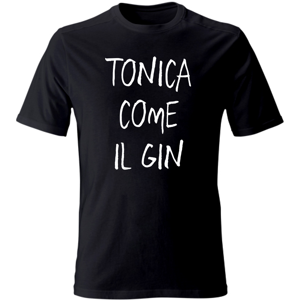 T-Shirt Unisex Large Tonica - Scritte Divertenti