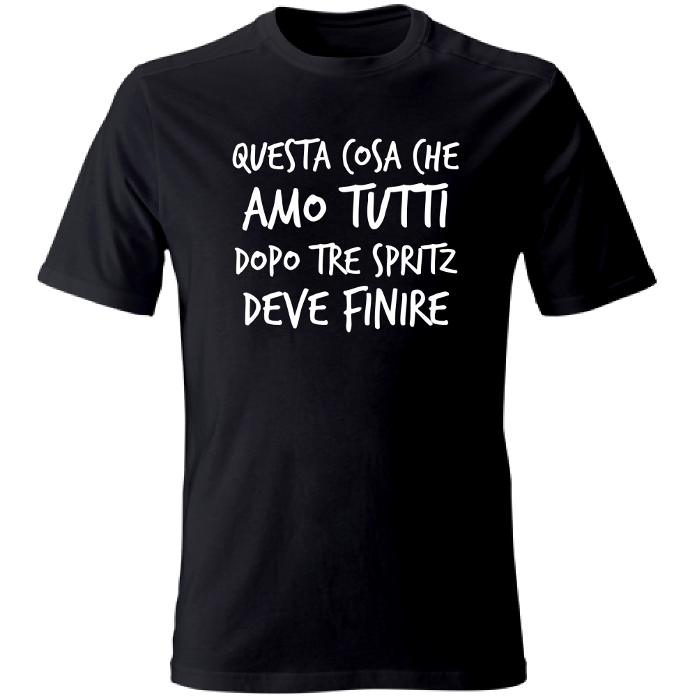 T-Shirt Unisex Amo tutti - Scritte Divertenti