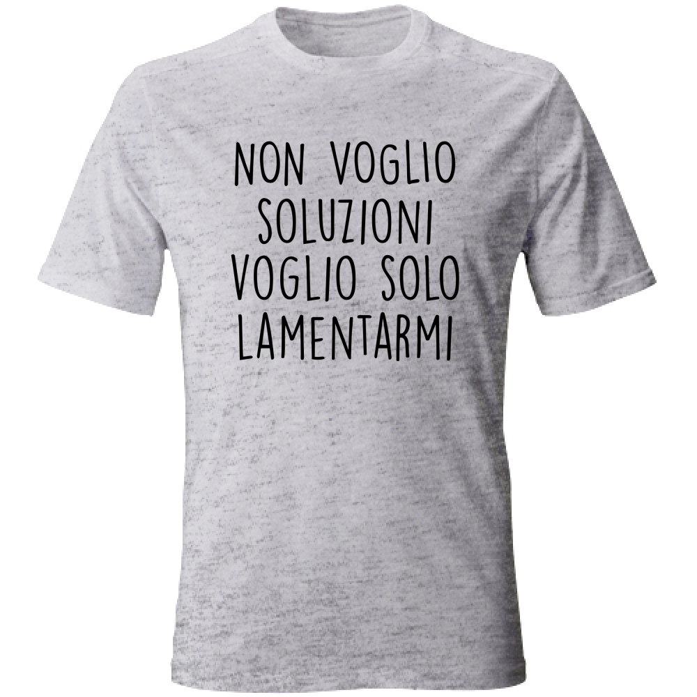 T-Shirt Unisex Soluzioni - Scritte Divertenti - Chiara