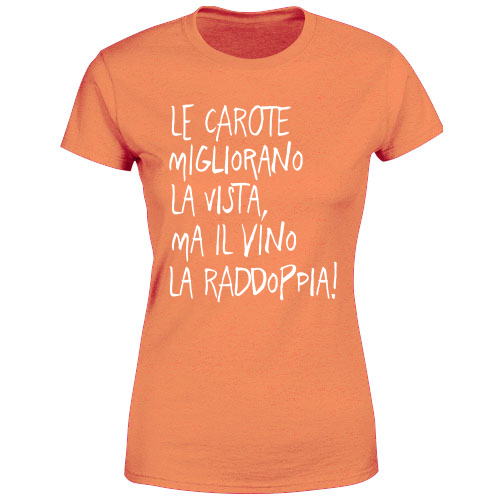 T-Shirt Donna Le carote - Scritte Divertenti