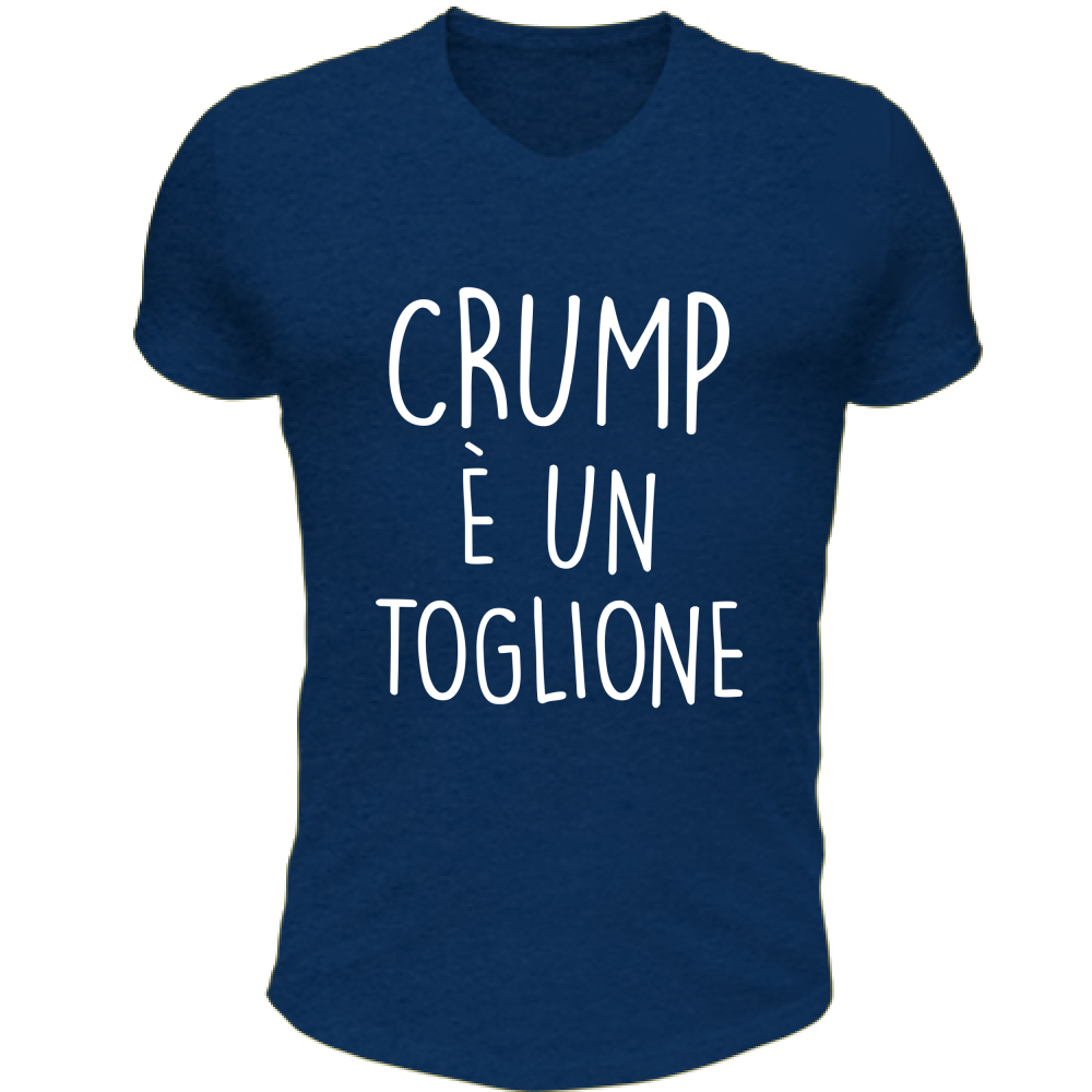 T-Shirt Unisex Scollo V Crump Toglione - Scritte Divertenti