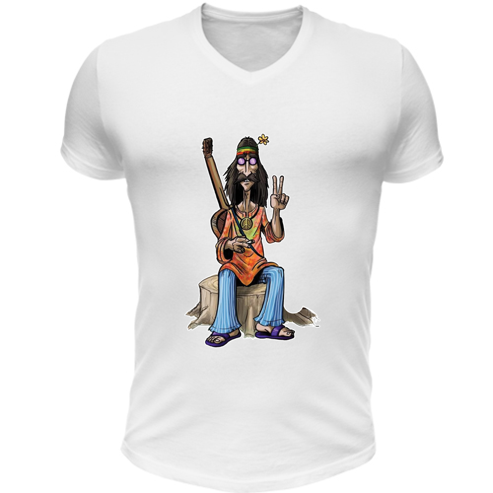 T-Shirt Unisex Scollo V Hippie